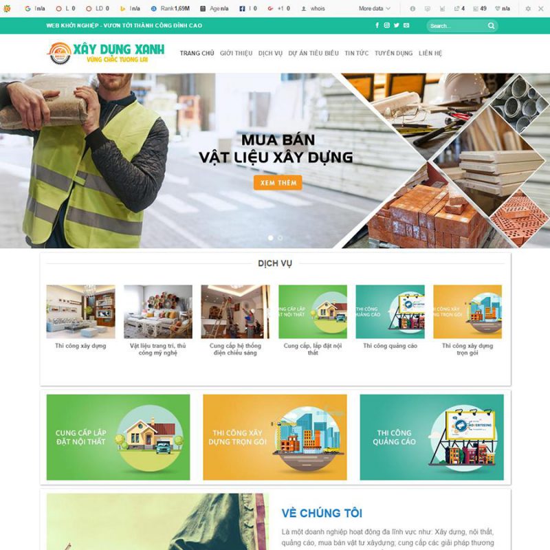Thiết kế web bất động sản