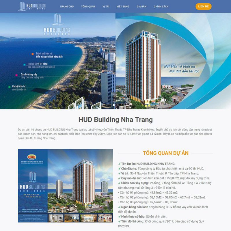 Thiết kế web bất động sản