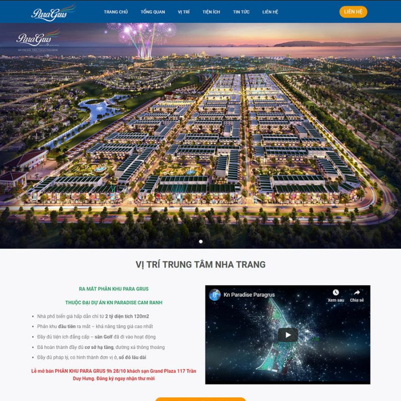 Thiết kế web bất động sản