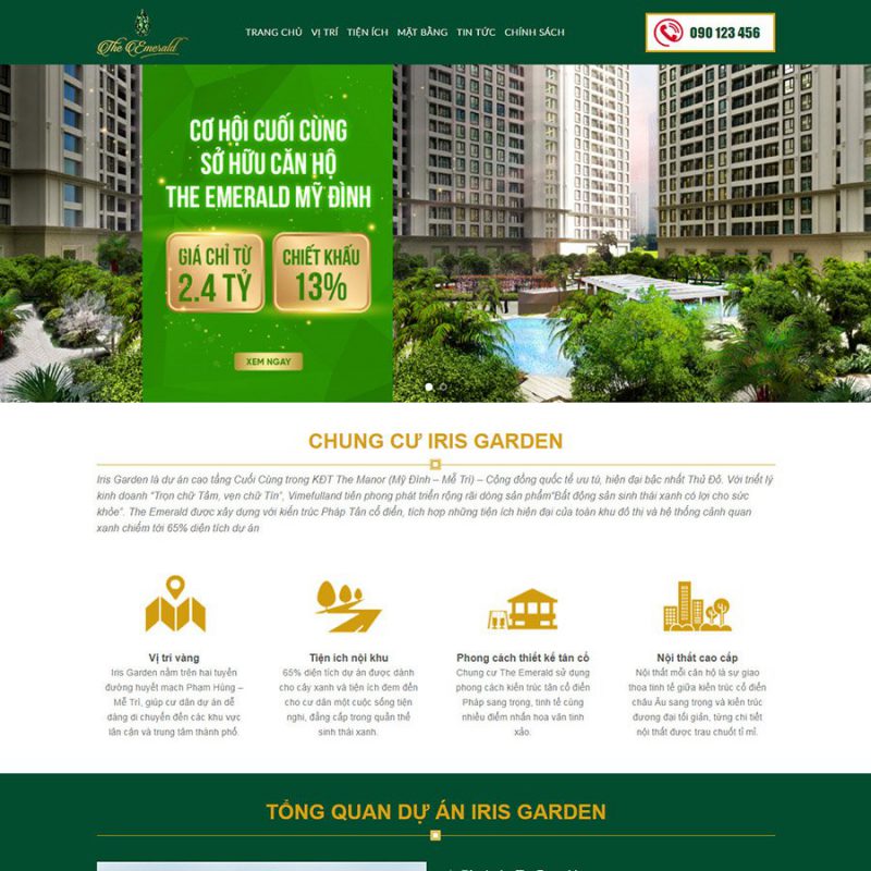 Thiết kế web bất động sản