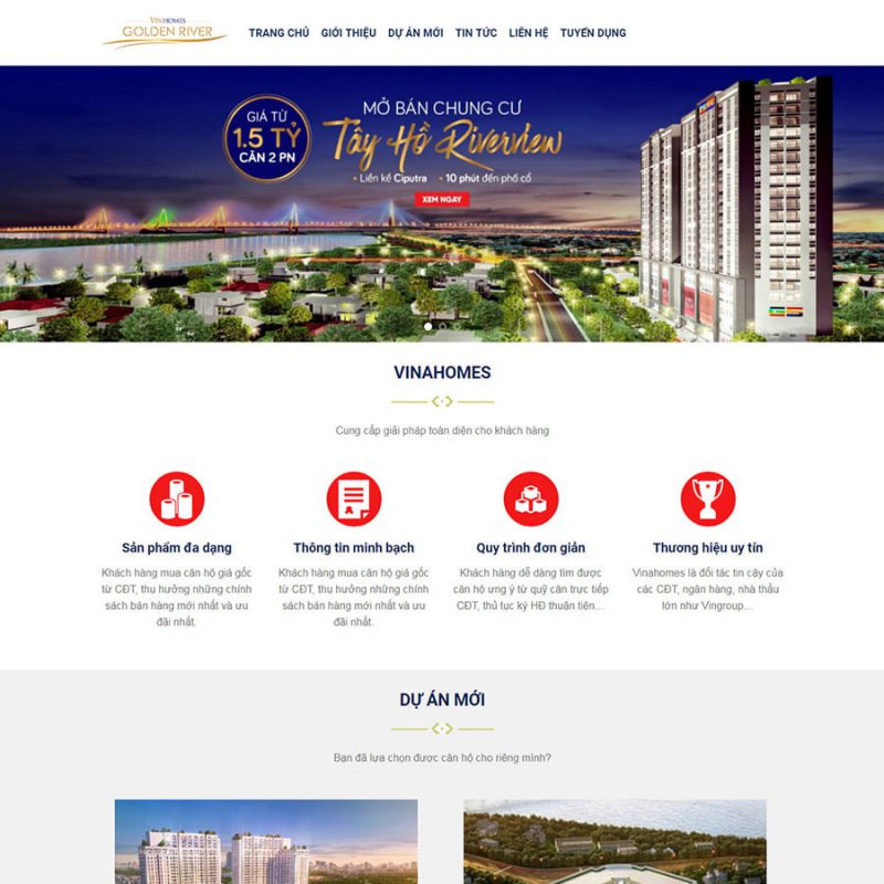 Thiết kế web bất động sản