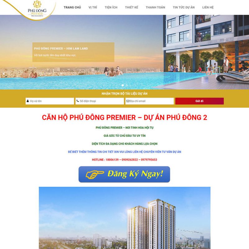 Thiết kế web bất động sản