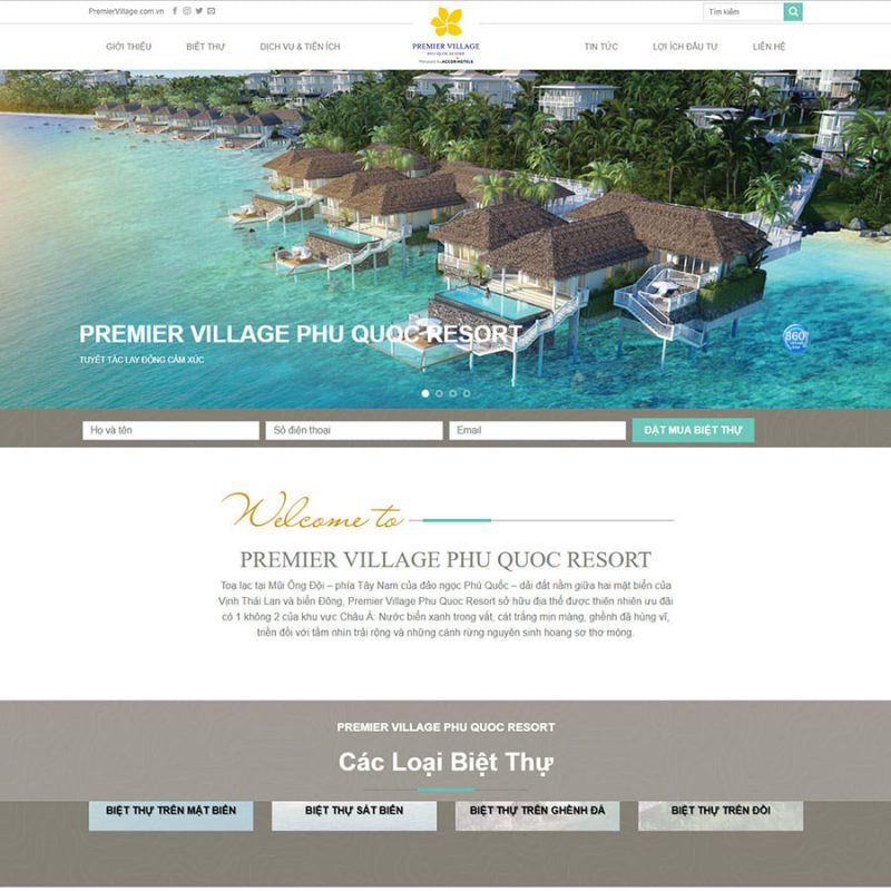 Thiết kế web bất động sản