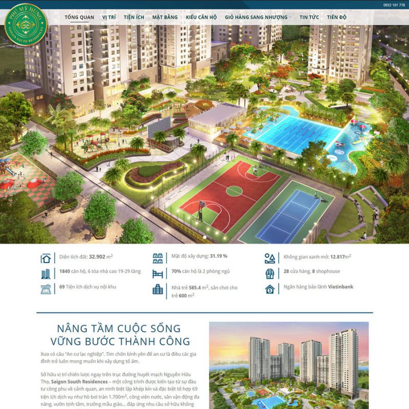 Thiết kế web bất động sản