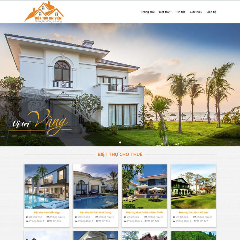 Thiết kế web bất động sản