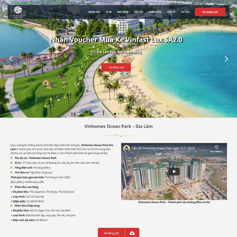 Thiết kế web bất động sản