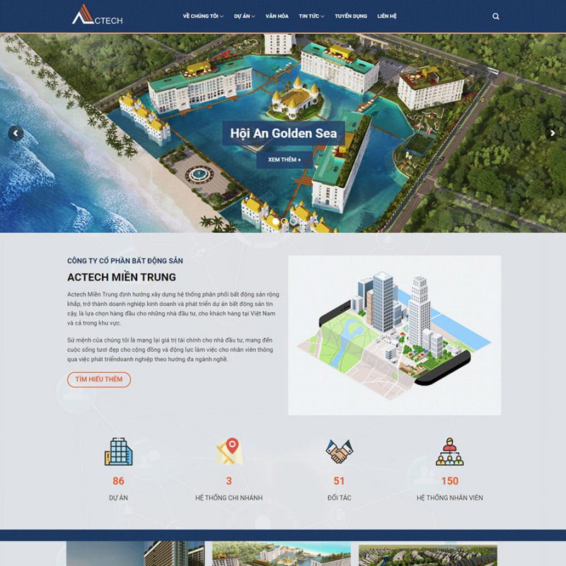 Thiết kế web bất động sản