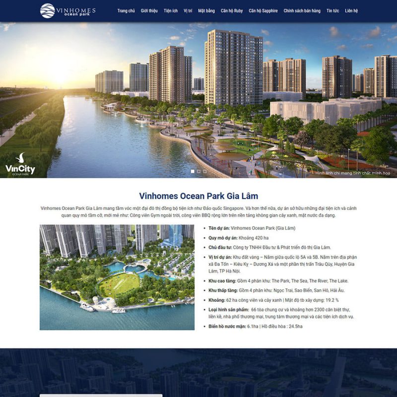 Thiết kế web bất động sản