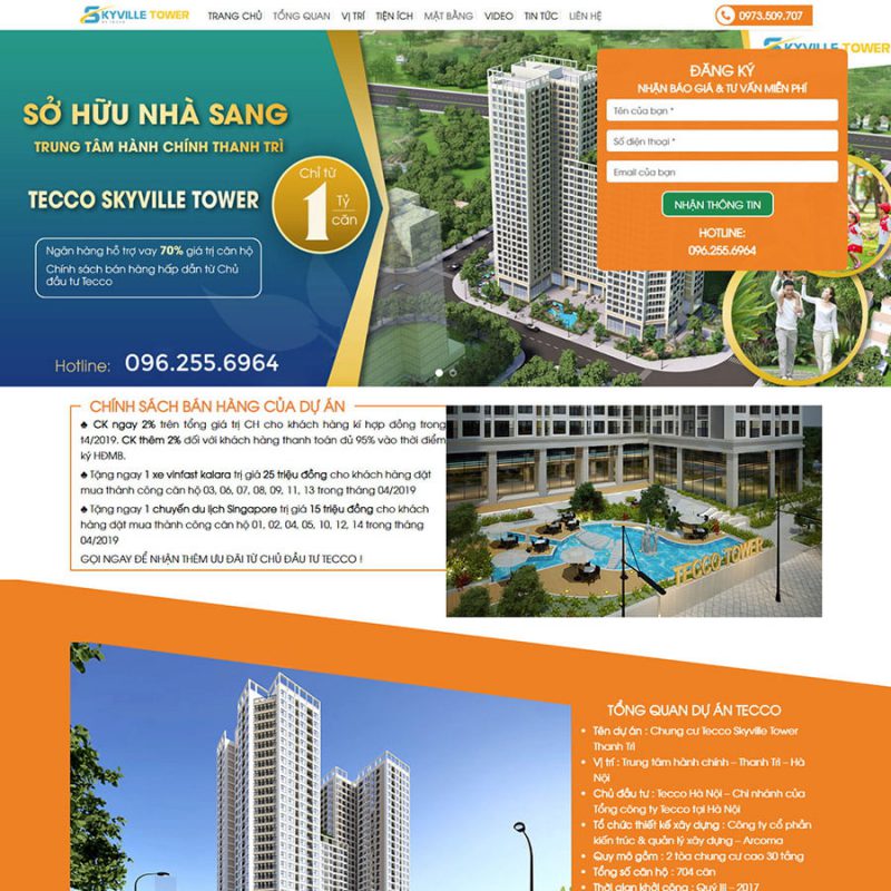Thiết kế web bất động sản