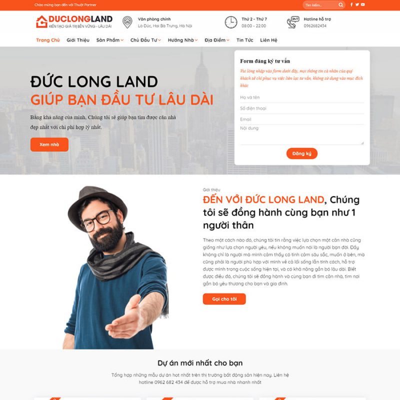 Thiết kế web bất động sản