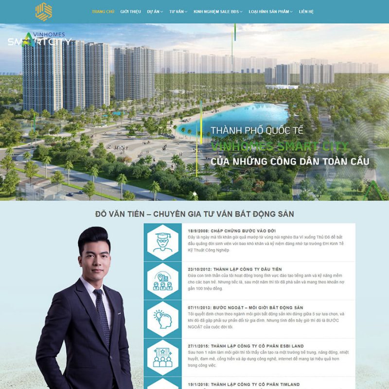 Thiết kế web bất động sản