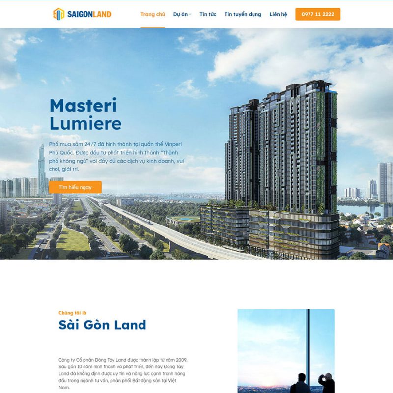 Thiết kế web bất động sản