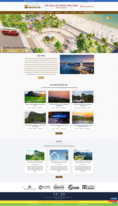 Thiết kế web bất động sản