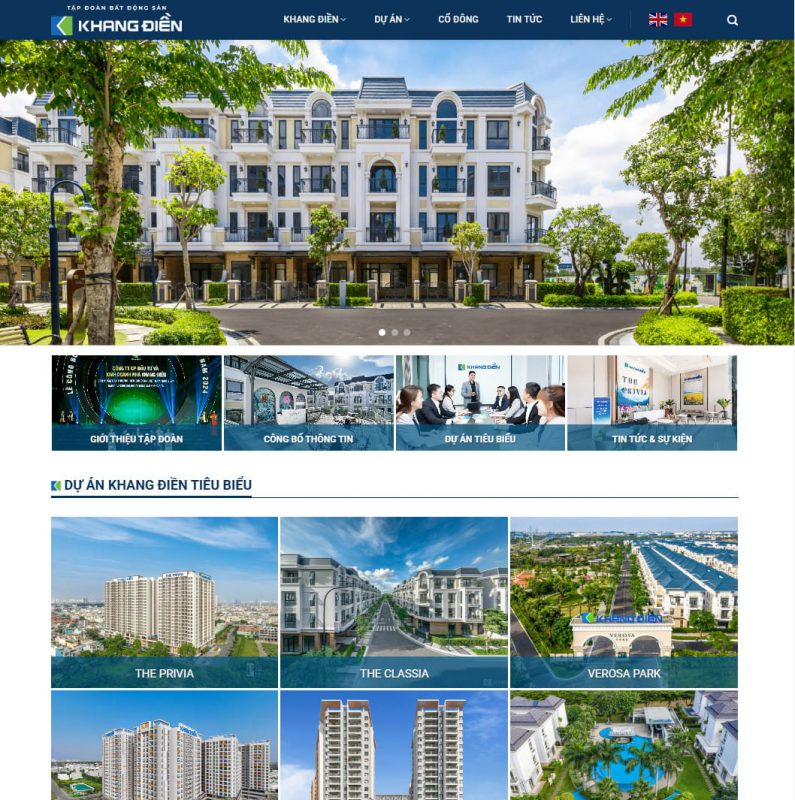 Thiết kế web bất động sản