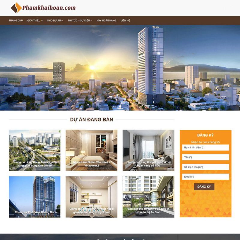 Thiết kế web bất động sản