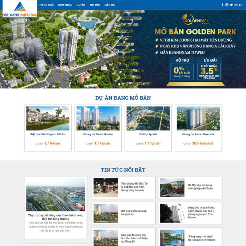 Thiết kế web bất động sản