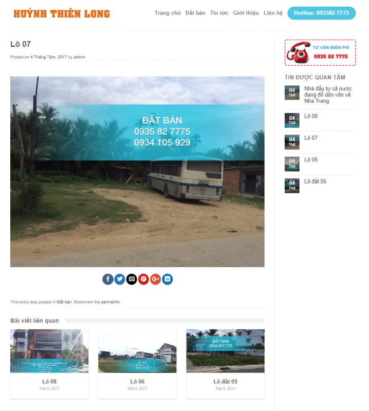 Thiết kế web bất động sản