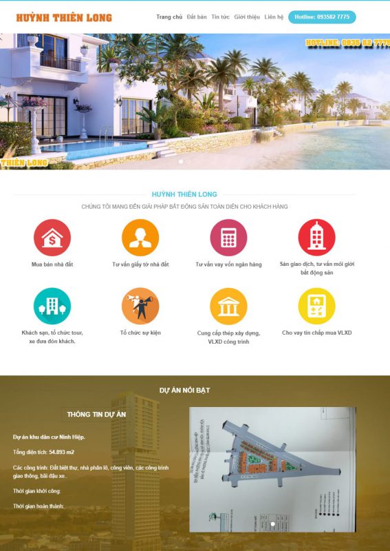 Thiết kế web bất động sản